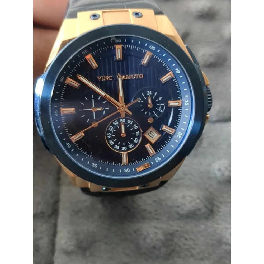 Vince Camuto Men's Multi-function Gold-tone Watch‎ vc/1111bkgp